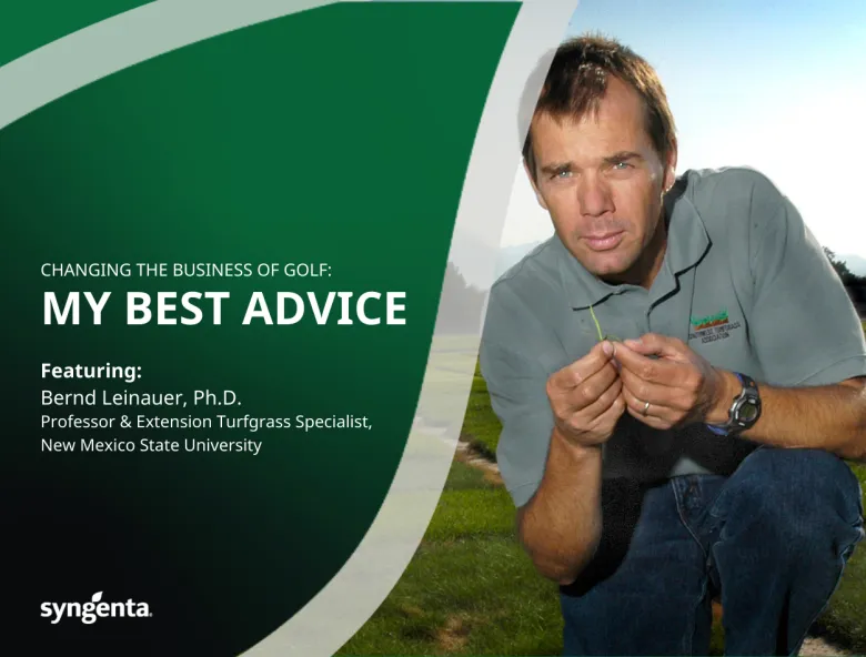 Bernd Leinauer, Water conservation strategies for golf courses